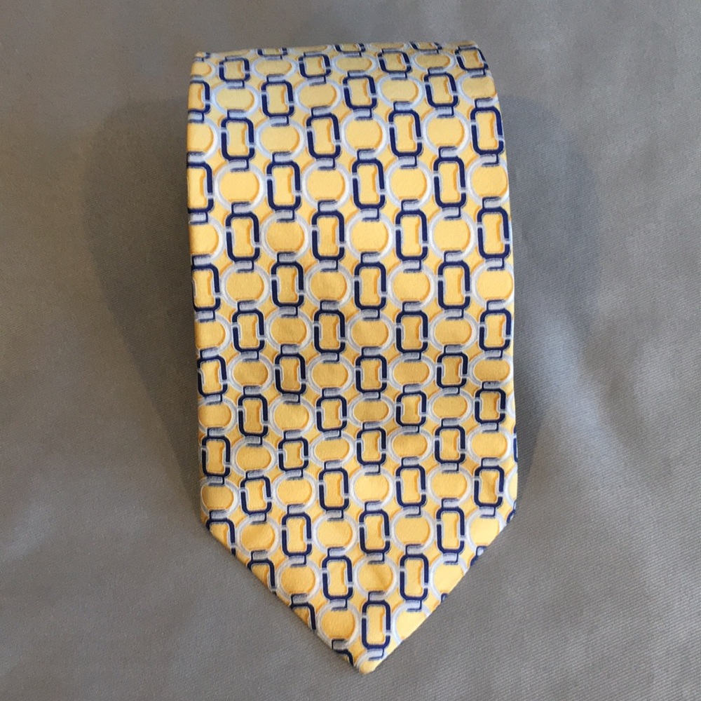 ☀️Michael Kors Yellow, Blue & Silver Tie